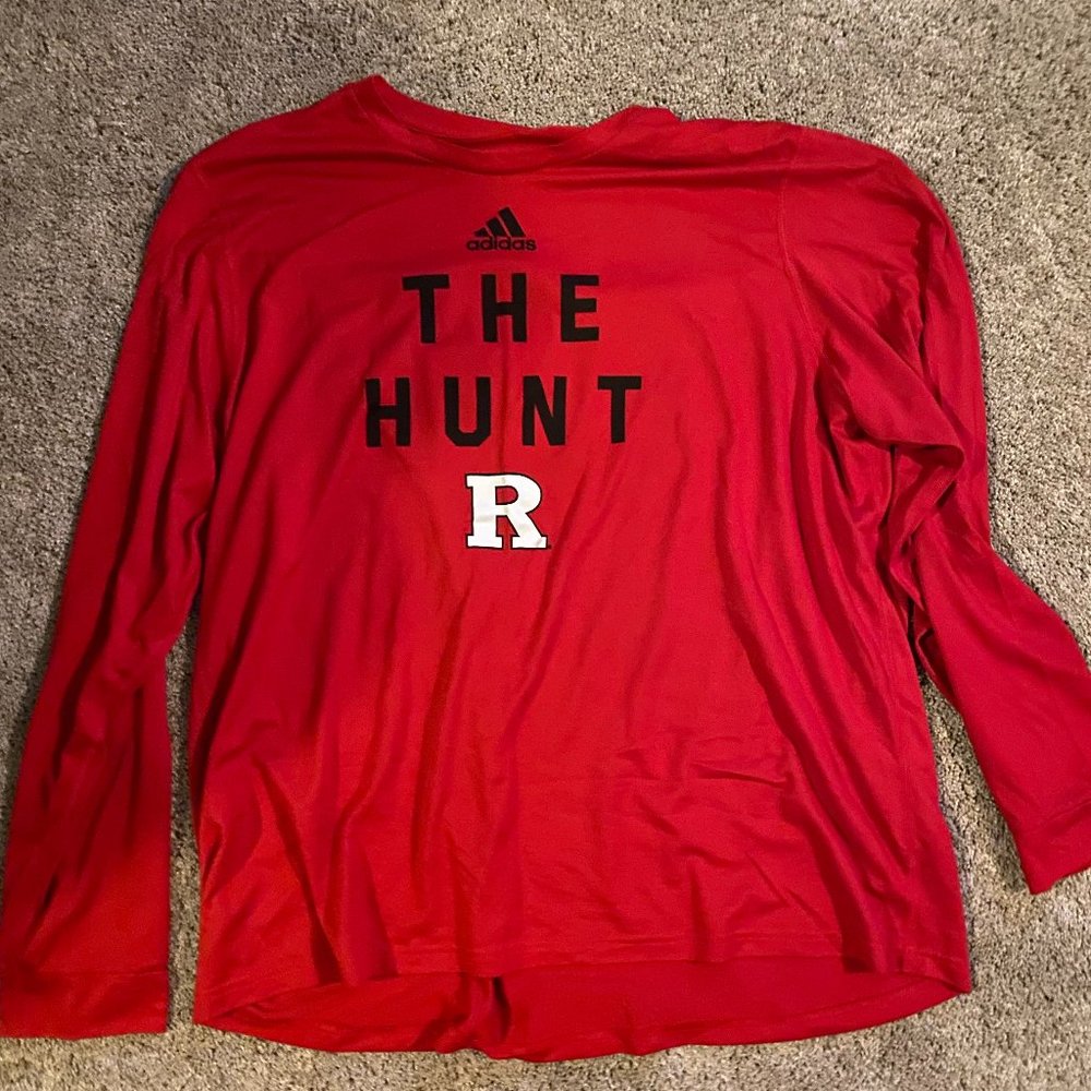 Adidas Rutgers Football Pre Game Long Sleeve XXl